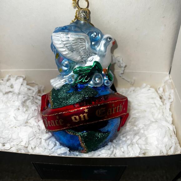 Kurt S. Adler Inc Polonaise Peace on Earth Christmas Ornament 2003 NEW in box - Picture 3 of 7